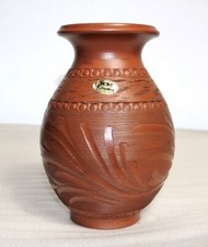 KM Klinker Vase Ritzdekor