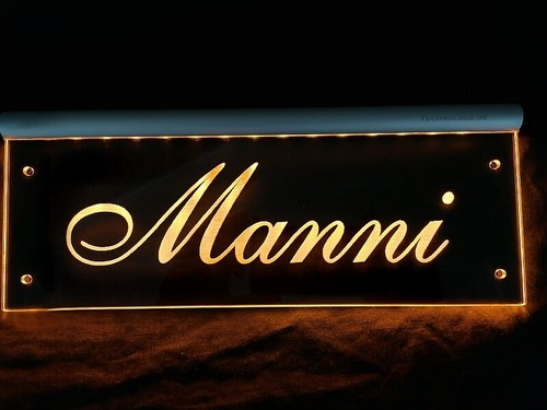 Manni led namensschild - manni,