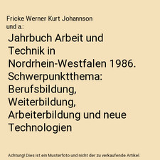 Jahrbuch arbeit und technik - arbeit, in