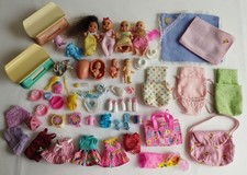 VINTAGE BARBIE MATTEL BABYSITTER SKIPPER BABY KRISSY BABY SITS 1990-2000 ZUBEHÖR