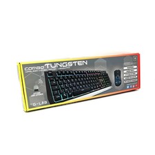 THE G-LAB Combo Tungsten - Kabellose Gaming-Tastatur +2400 DPI Maus - QWERTY