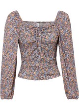 Shirt mit Raffung Gr. 44/46