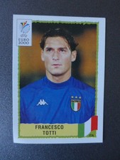Panini EURO 2000 Belgien / Niederlande -ITALIA Nr. 181 FRANCESCO TOTTI- schwarz