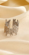 Silberring modernes Design -