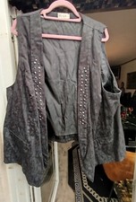 Weste von Ulla Popken,Mehrfarbig,L ca,70cm,B ca70cm,Gr,54/56,Mischgewebe