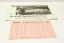 Märklin Katalog 1954 Die