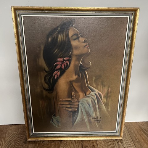 Vintage hawaiian girl - vintage, by