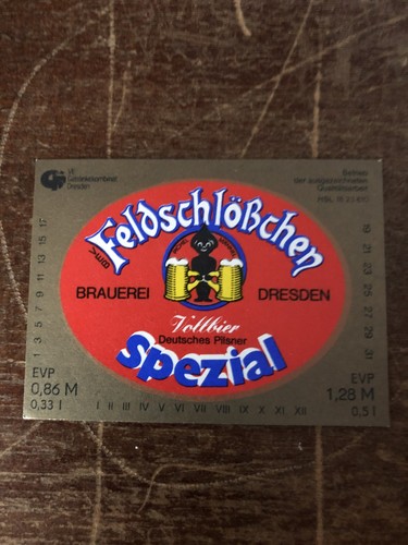 Bieretikett feldschlösschen - bieretikett,