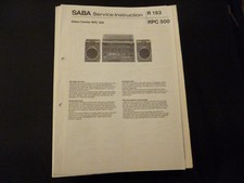 Original Service Manual SABA RPC 500