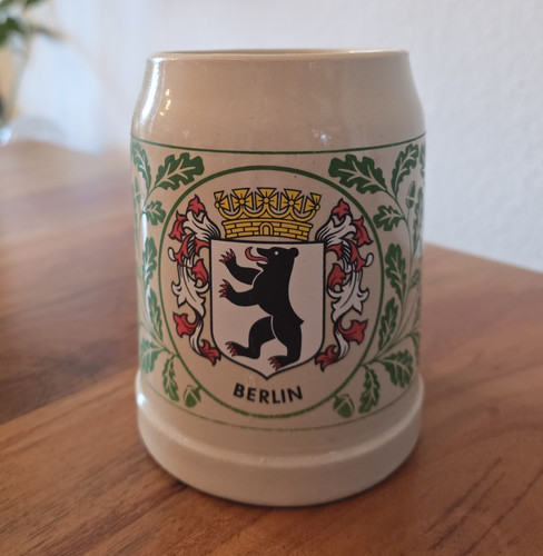 Berlin steingut bierkrug mit - steingut-bierkrug,