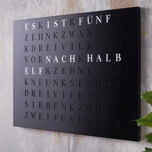 Wordclock jupiter stahl - jupiter,