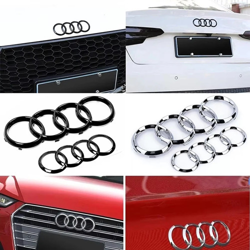 Audi ringe emblem schwarz - audi,