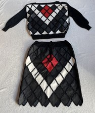 Leder patchwork rock - -, &