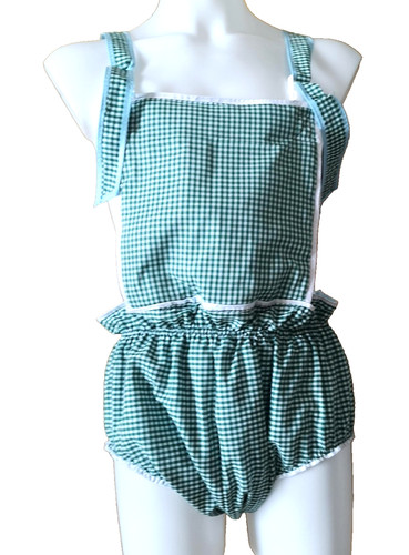 Pvc gefütterte trägerhose - pvc,