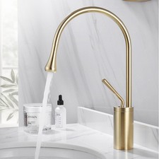 Gold Waschtischarmatur 360°