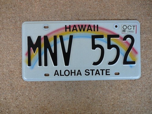 Kennzeichen hawaii mnv - us-kennzeichen,
