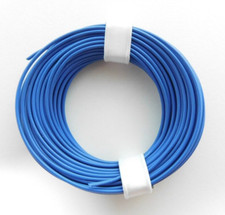 10 m Litze/Kabel BLAU z.B. für Märklin Spur H0 Modellbahn oder N, TT etc.