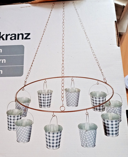 Metallkranz zum hängen - hängen, mit