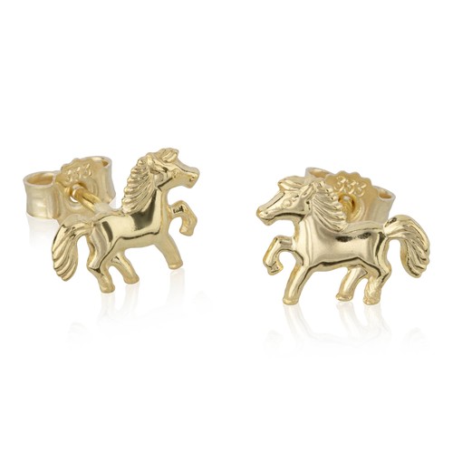 Paar ohrstecker pferd karat - ohrstecker, 8