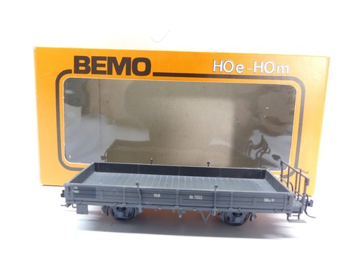 Bemo h0m 2257 niederbordwagen - h0m,