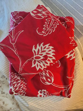 IKEA Alvine Flor Wilj 2 tlg Bettwäsche rot Einzelbett ca 79x79cm + 135x195cm