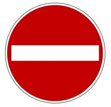 Aufkleber Verkehrszeichen