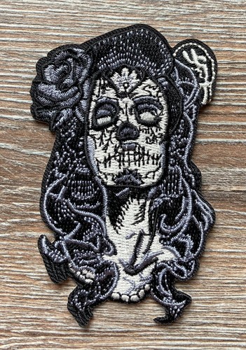 Mexikanische totenmaske patch - totenmaske,