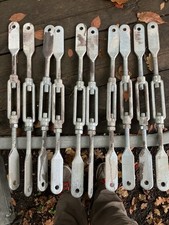 Spannschloss mit Blattschrauben M16 Verzinkt Seilspanner Stahlseilspanner