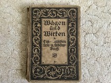 Altes Buch "Wägen und Wirken