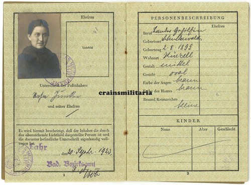 Orig reisepass frau - reisepass,