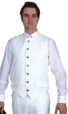 Garde Uniform Weste creme-weiß Partyweste Herrenweste Karneval