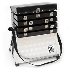 Behr Aluminium-Sitzkiepe Modell Standard mit 3 Laden Schultergurt & Futterwanne