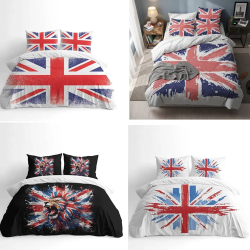 Druck union jack bettbezug - druck,