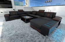Couch Wohnlandschaft Leder