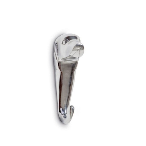 Wandhaken hund silber - wandhaken,