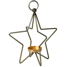 Teelichthalter Stern Licht Beleuchtung Kerzenhalter zum Hängen Weihnachtslicht