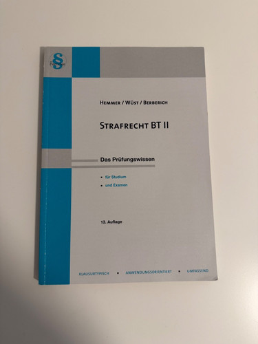 Strafrecht skript hemmer - skript,