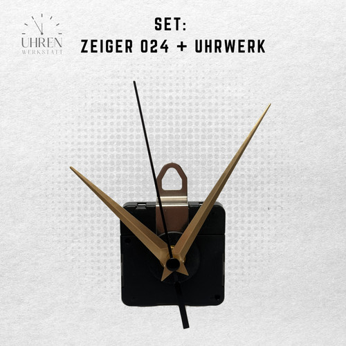 Quarzuhrwerk lautlos mit