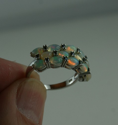 Opal ring 925 sterling - ring, silber
