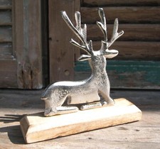 Hirsch "Luna" liegend Metall