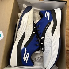 US 16 eur 50.5 Skechers SKX NEXUS White Blue Men Basketball Shoes 253015-WBLU