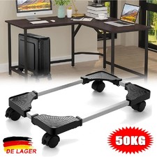 CPU Ständer Computer PC Ständer Büro Rollwagen Gerätewagen mit 4 Rädern Schwarz
