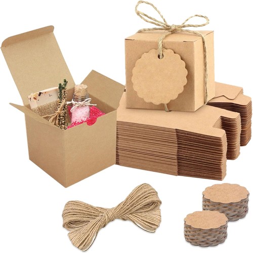 Geschenkboxen braun 5x5x5 - braun,