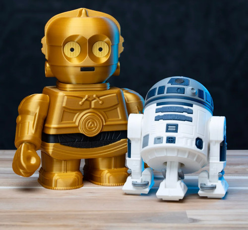 Gedruckte star wars c3p0 - gedruckte,