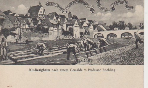 Besigheim nach gemälde von - besigheim,,