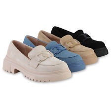 Damen Plateauschuhe Halbschuhe