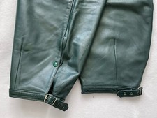 BGS Bundesgrenzschutz Lederhose schweres Glattleder 50er 60er Jahre neuwertig!