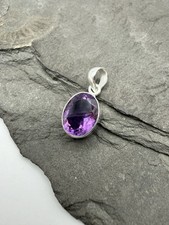 Amethyst anhänger 925 silber - amethyst,