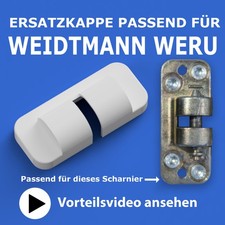 Fenster Abdeckkappe passend für Weidtmann Weru-Scherenlager, Sicherungskappe