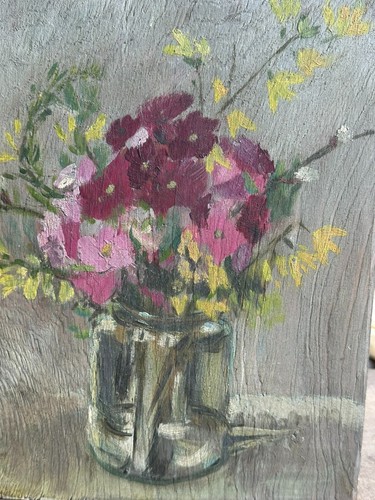 ölgemälde blumen stillleben - blumen,